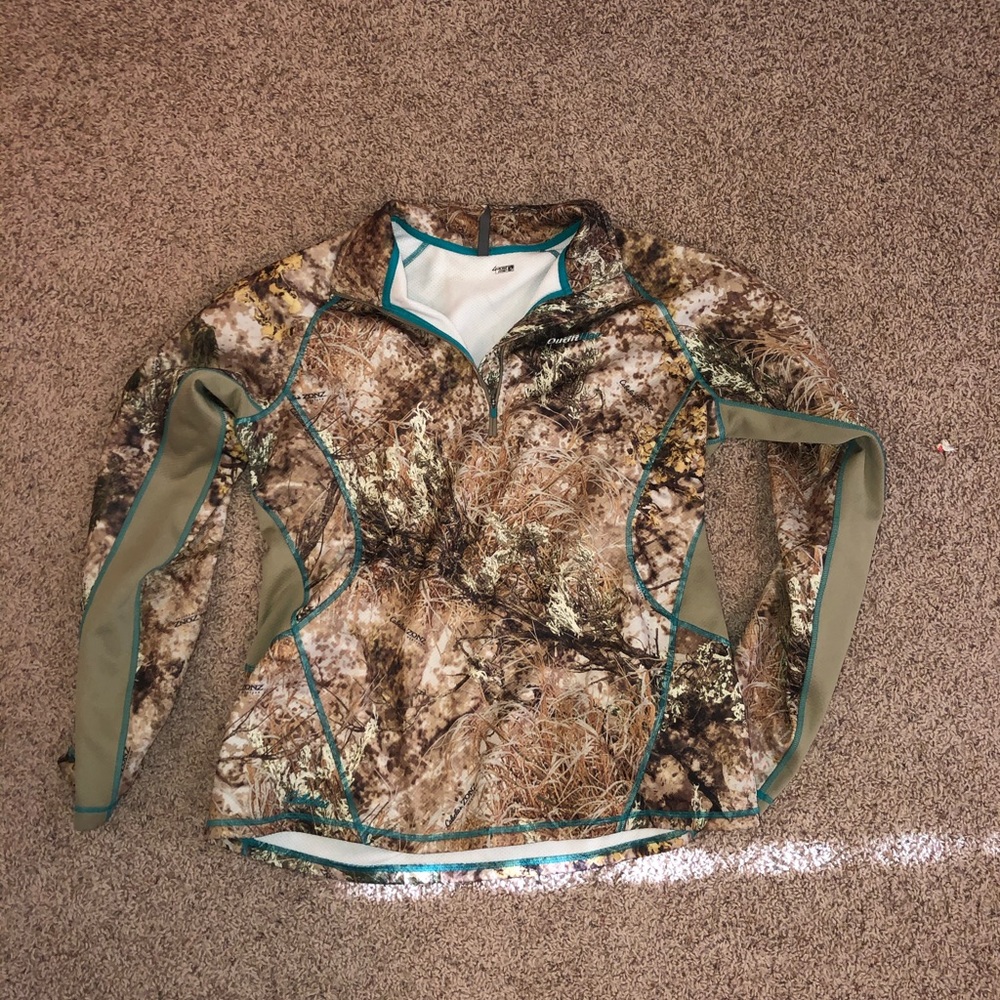 Women’s Cabelas Camo Blue Hunting Jacket